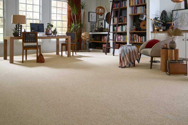 Karastan carpet flooring in a home office