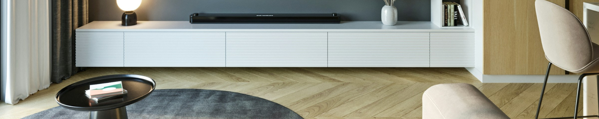Wood flooring in a modern home